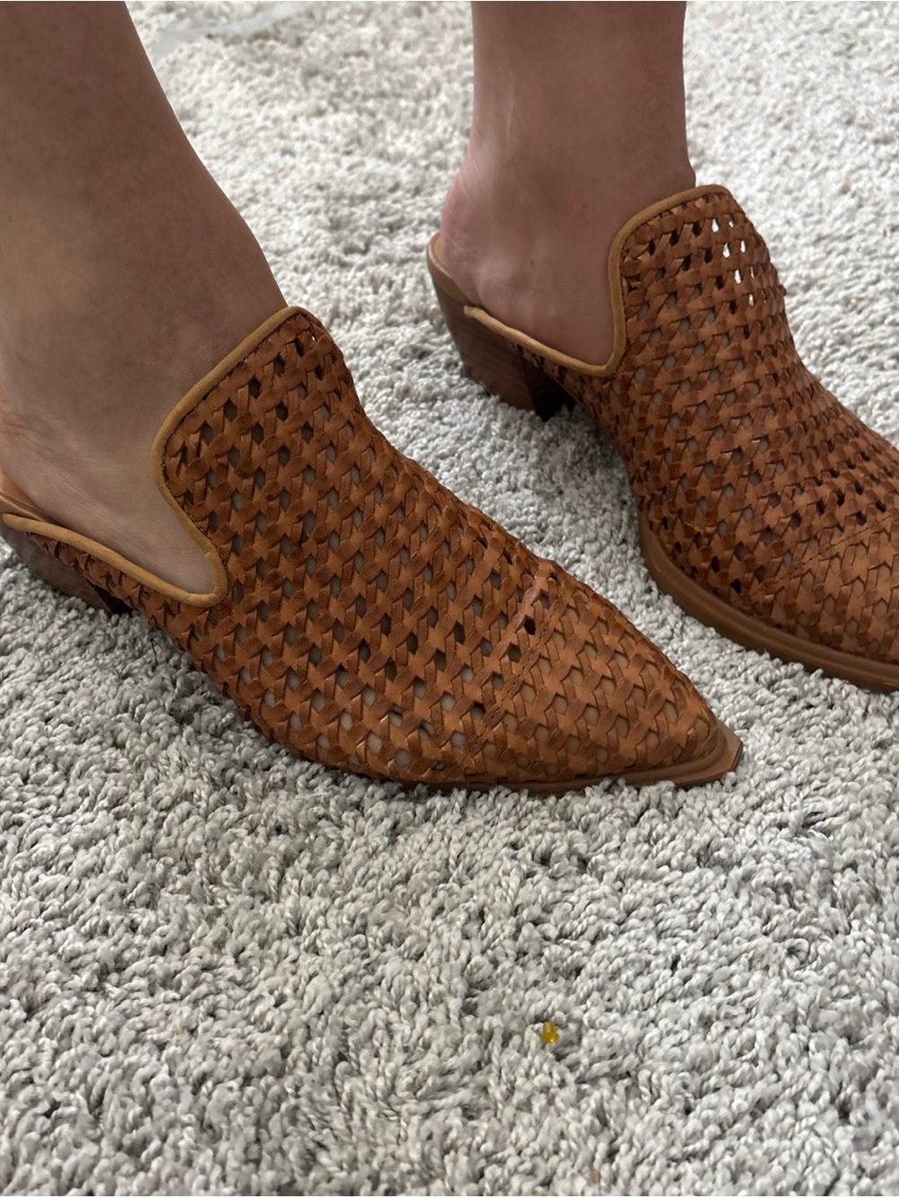 sbicca  Leather Mule in Cognac Brown - Women
